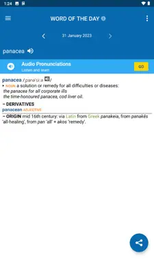 Oxford Dictionary android App screenshot 1